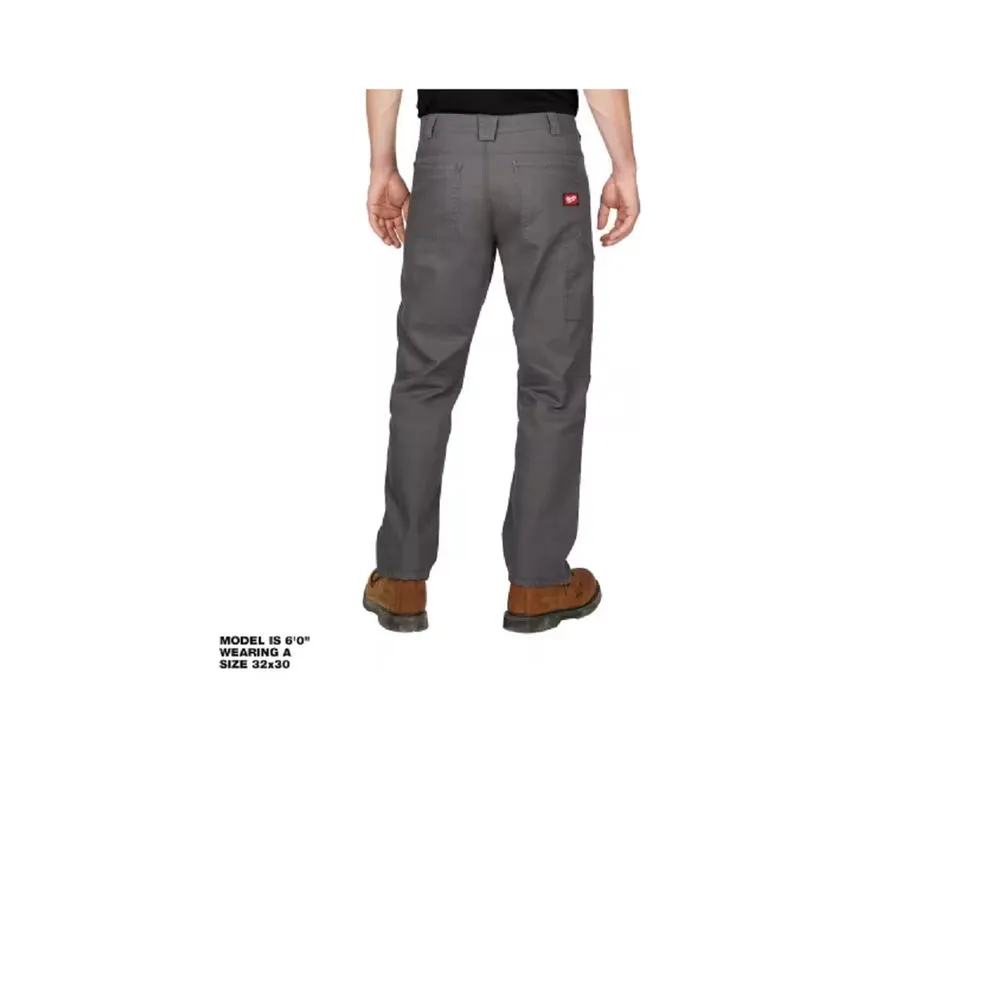 Milwaukee 701G-4032 Heavy Duty Flex Work Pants - Gray, Size 40