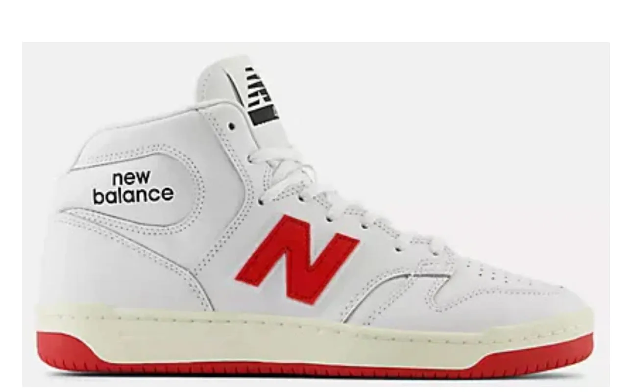 NEW BALANCE - NUMERIC 480 HIGH SHOES | WHITE RED