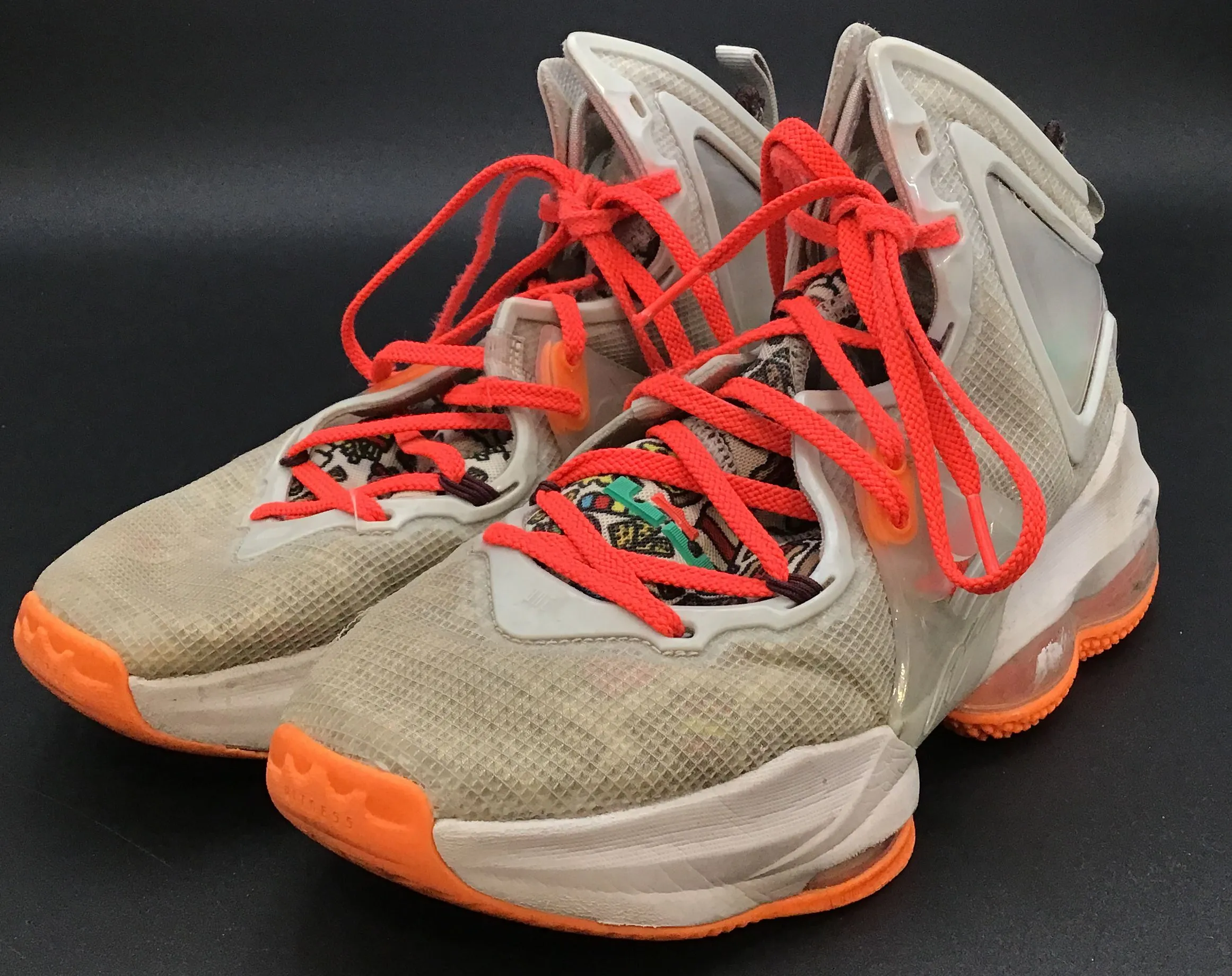 Nike Boys LeBron 19 DD0418-001 Gray Athletic Shoes - Size 6.5Y