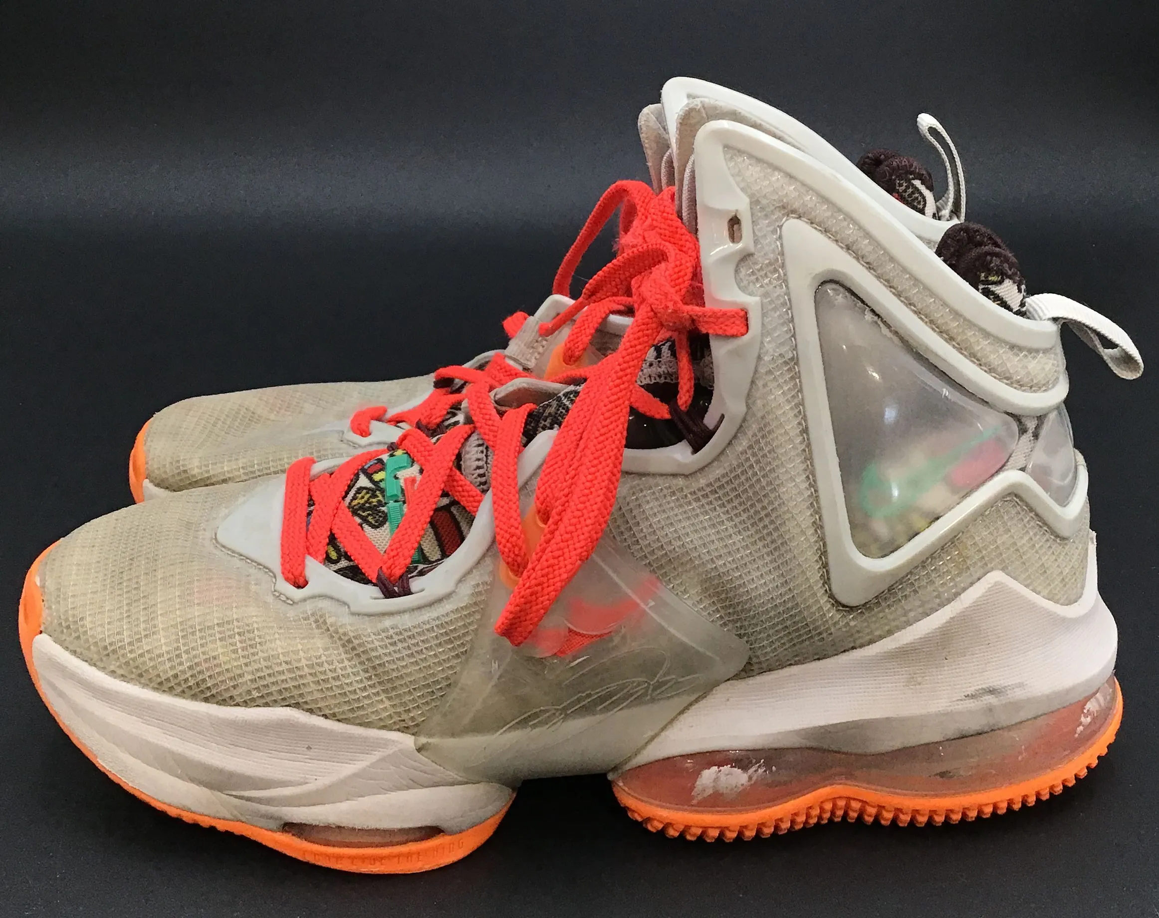 Nike Boys LeBron 19 DD0418-001 Gray Athletic Shoes - Size 6.5Y