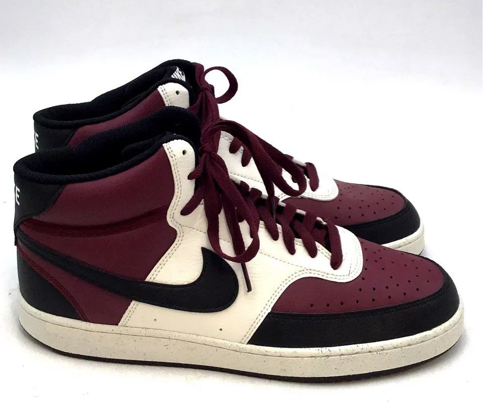 Nike Men's Court Vision Dark Beetroot Black Athletic Shoes - Size 11.5