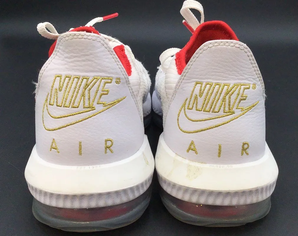 Nike Men's Lebron 16 White Basketball Athletic Shoes - Size 8.5