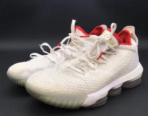 Nike Men's Lebron 16 White Basketball Athletic Shoes - Size 8.5