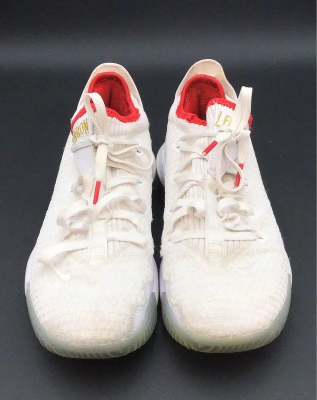 Nike Men's Lebron 16 White Basketball Athletic Shoes - Size 8.5