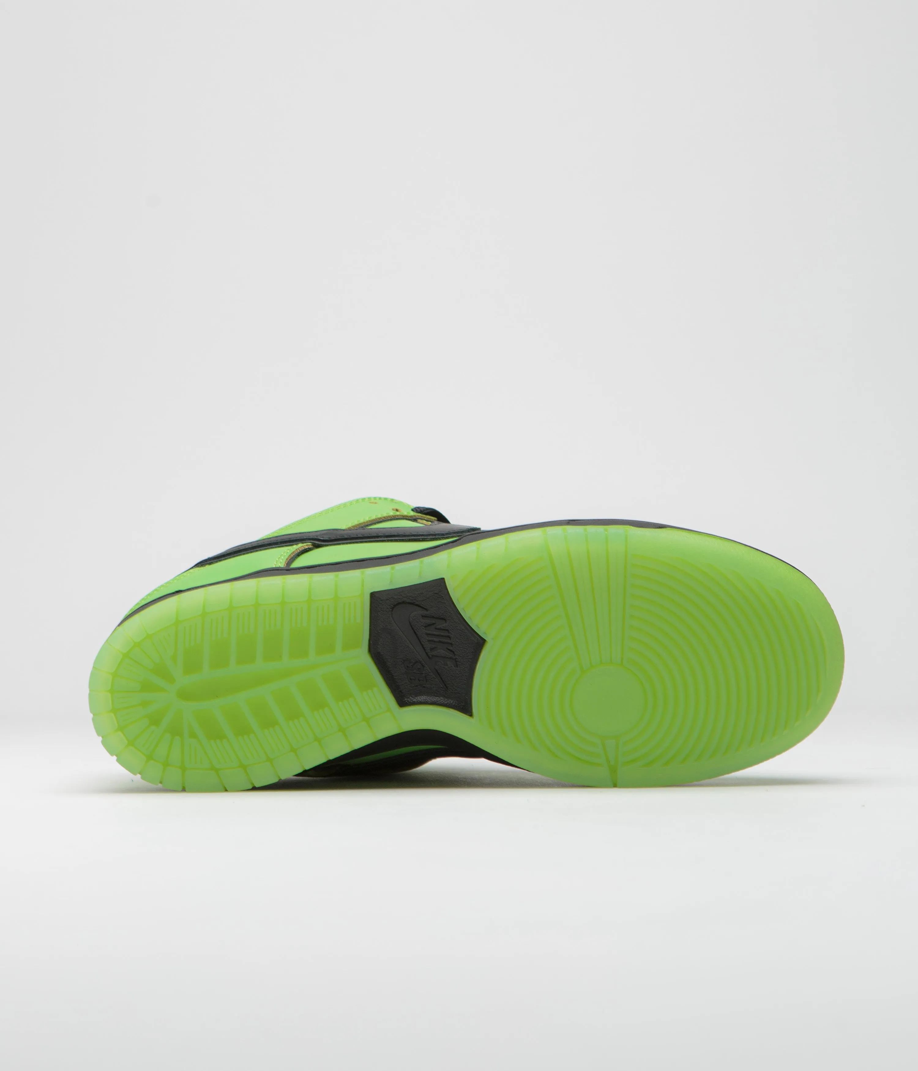 Nike SB x Powerpuff Girls Dunk Low Pro 'Buttercup' Shoes - Mean Green / Black - Lotus Pink
