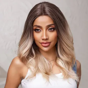 Ombre Brown and Blonde Lace Front Synthetic Wig