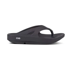 OOFOS UNISEX OORIGINAL THONG SPORTS SANDAL- BLACK