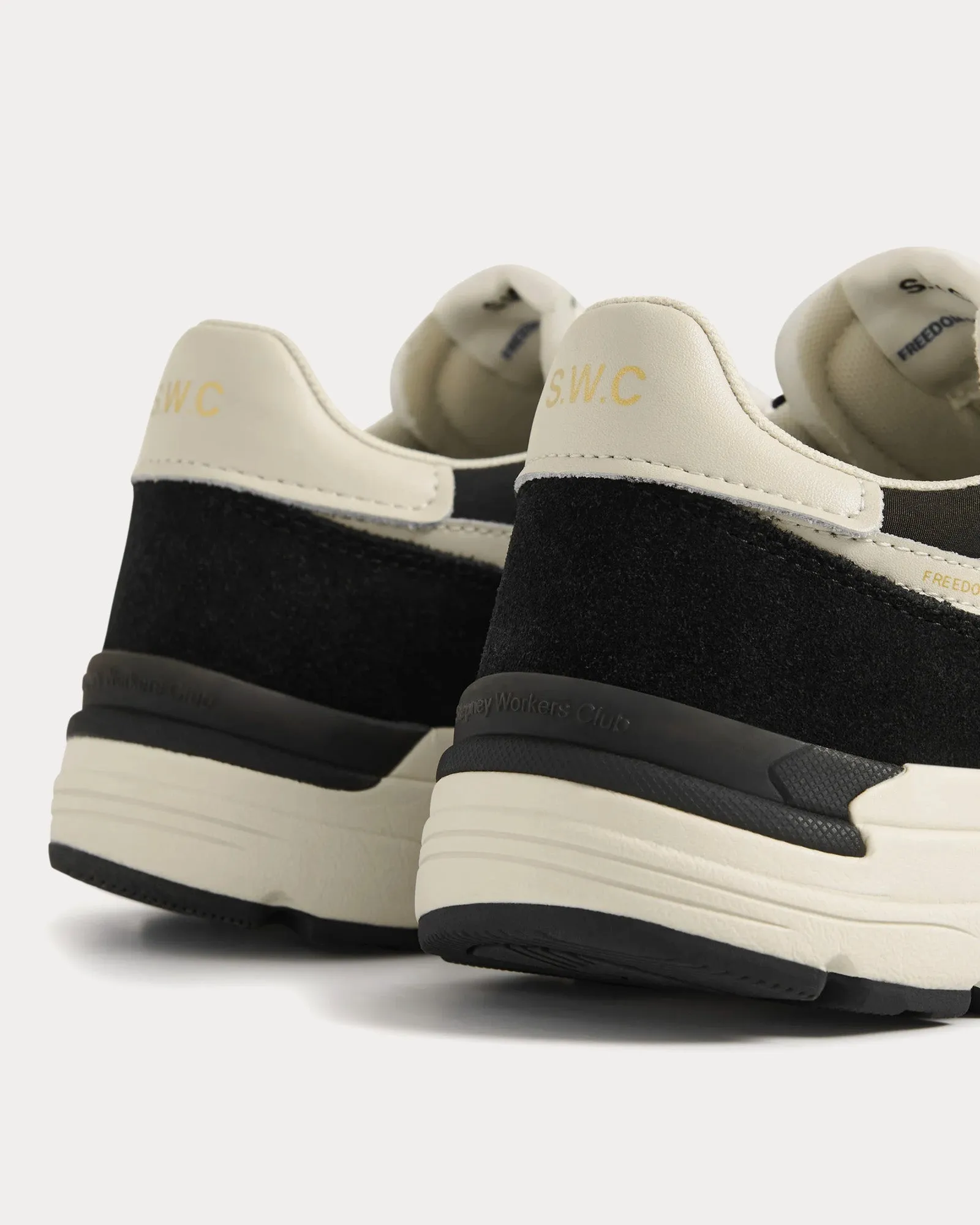 Osier S-Strike Suede Mix Black / White Low Top Sneakers