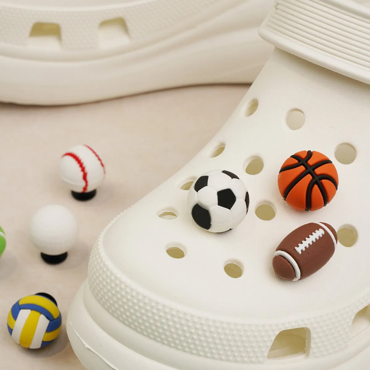 Owllaser Basketaball Charms for Shoes, Accessories for Crocs Shoes