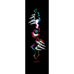 Powell Peralta Premium Printed Black Griptape - Ripper Peeker 9”x33”
