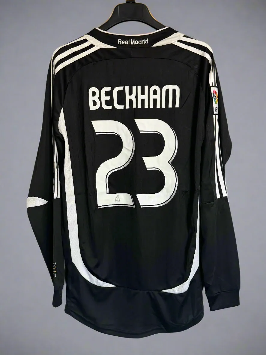 Real Madrid 2007 Away Retro Jersey - David Beckham #23