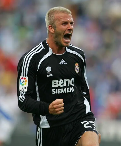 Real Madrid 2007 Away Retro Jersey - David Beckham #23