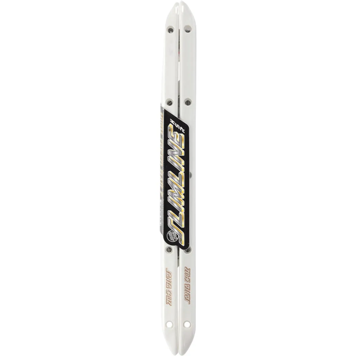 SANTA CRUZ SLIMLINE HSR BEVELED BOARD RAILS WHITE
