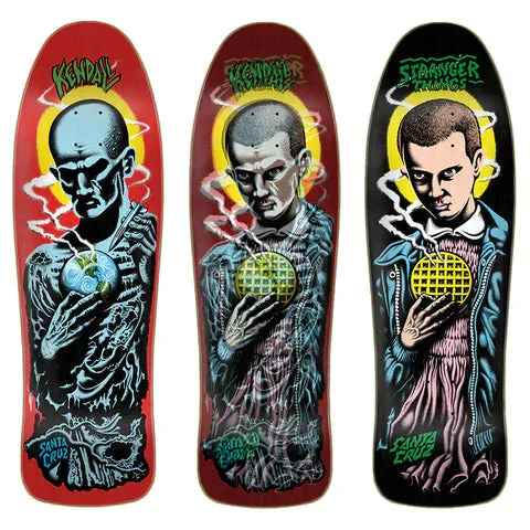SANTA CRUZ X STRANGER THINGS KENDALL ELEVEN LENTICULAR DECK 9.75”