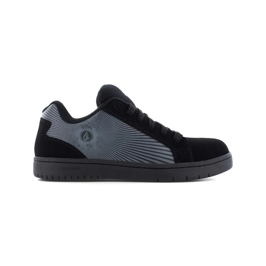 Stone Op Art Composite-Toe Work Shoe Black Grey