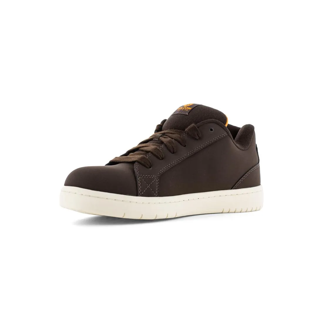Stone Op Art Composite-Toe Work Shoe Brown
