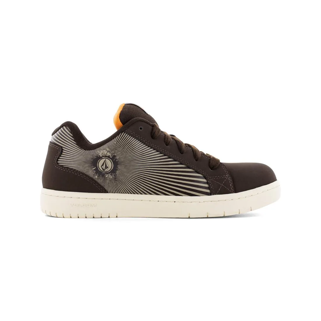 Stone Op Art Composite-Toe Work Shoe Brown