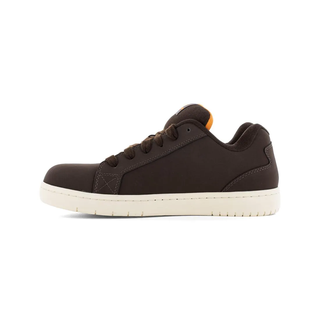 Stone Op Art Composite-Toe Work Shoe Brown