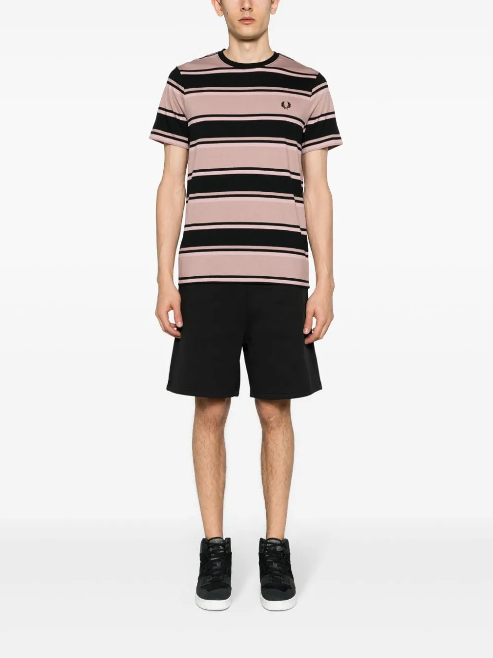 striped cotton T-shirt