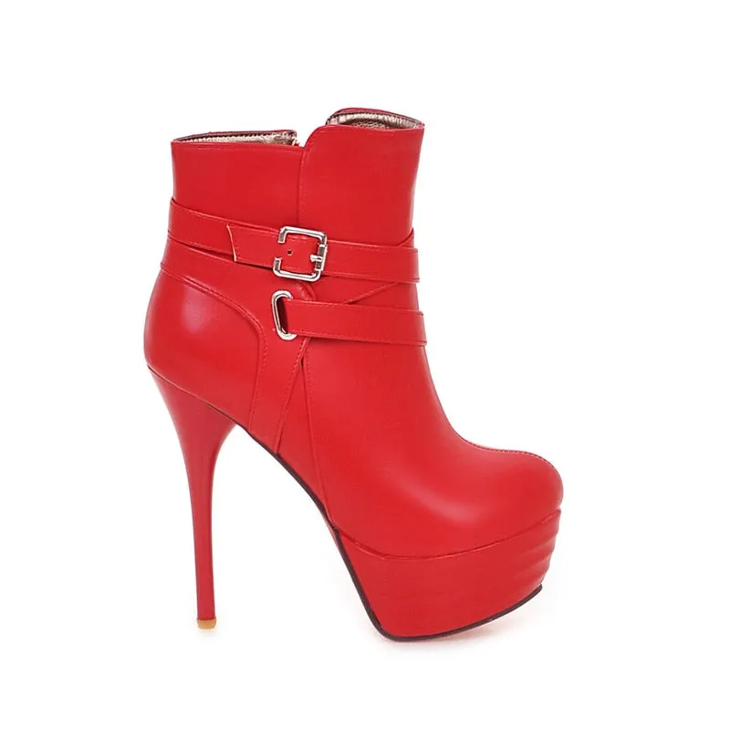 Thin High Heel Party Ankle Boots