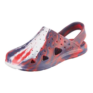 totes Splash and Play Clog, Red/White/Blue