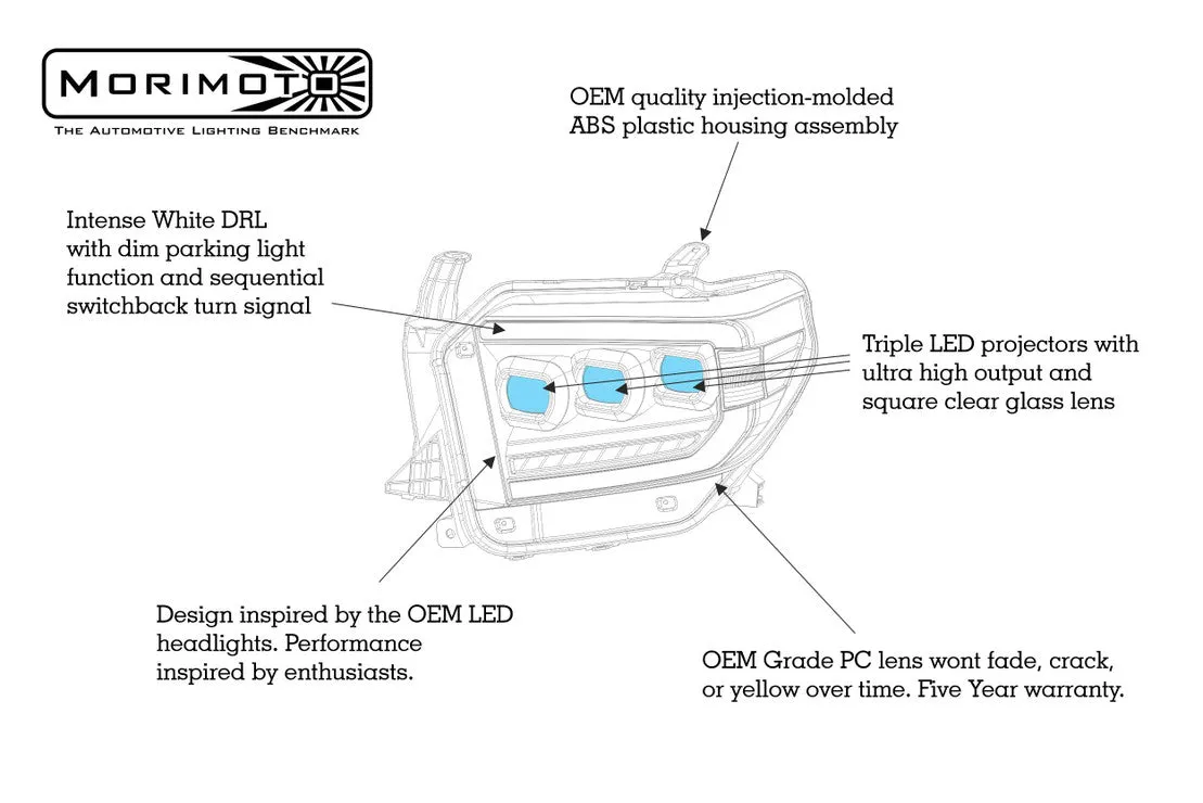 Toyota Tundra (14-20): XB LED Headlights White DRL