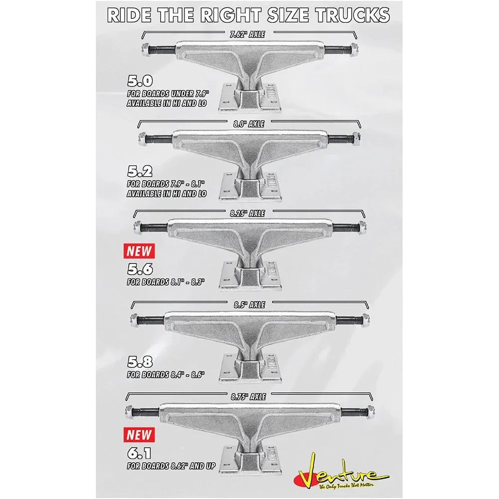 VENTURE ALL POLISHED TRUCKS POLISHED SET(2)