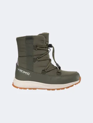 Viking Equip Warm Waterproof SL Boys Skiing After Ski Olive