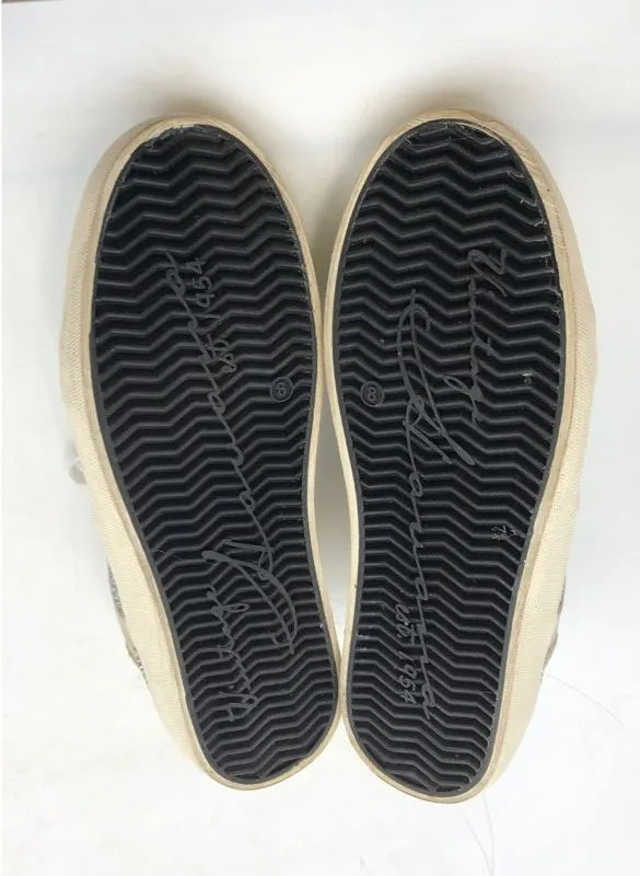 Vintage Havana Women's Libby White Gold Silver Lace-Up Athletic Shoes - Size 8