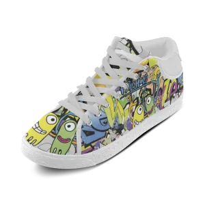 Women's print cute design sport canvas shoes