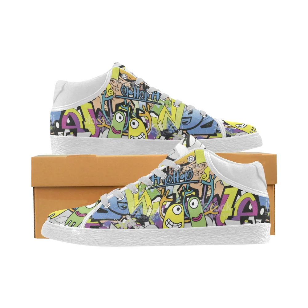 Women's print cute design sport canvas shoes